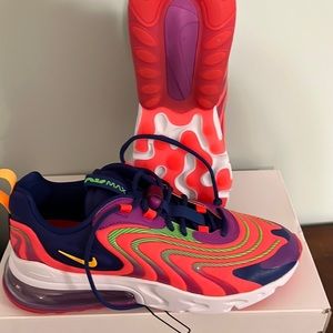 Men’s Nike Airmax, 270 react laser, US 10.5 Crimson, laser, orange